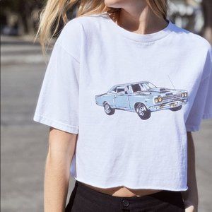 Brandy Melville Motor Show Cropped Tee